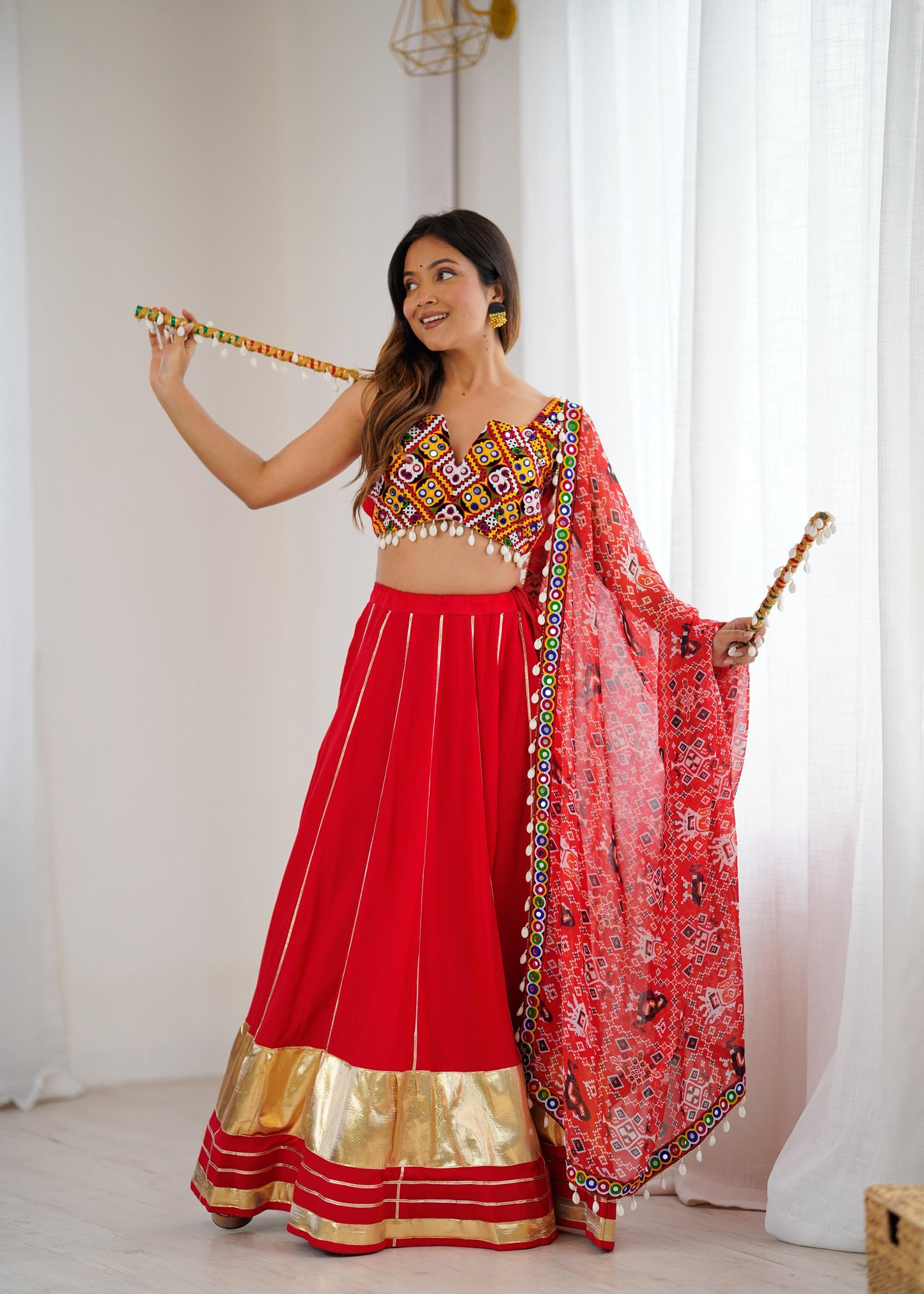 Red Traditional Lehenga Choli