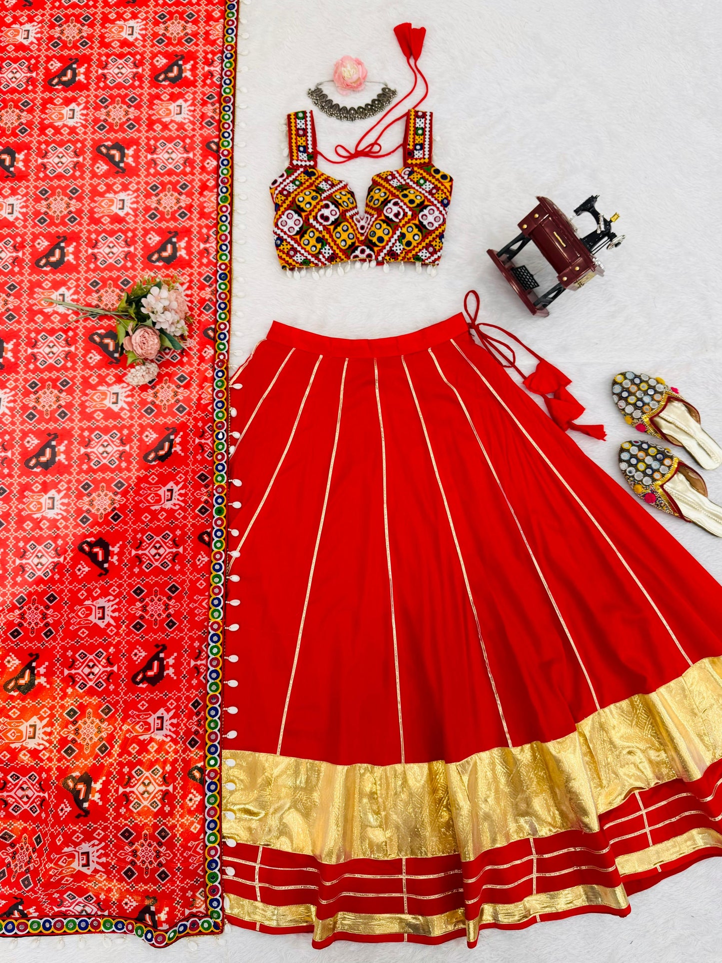 Red Traditional Lehenga Choli