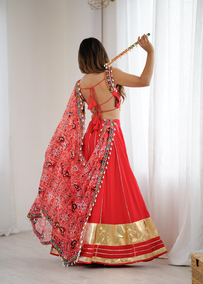 Red Traditional Lehenga Choli