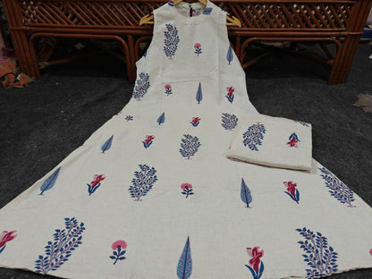 White Premium Cotton Flex Kurti