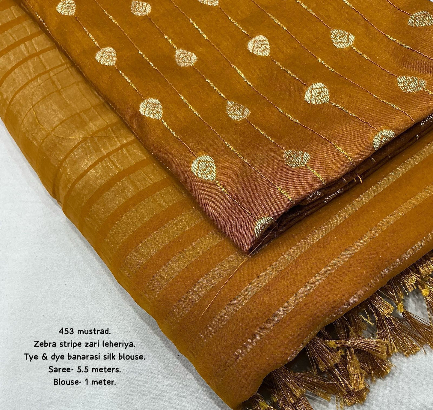 Mustard Silk Radiant Organza Saree