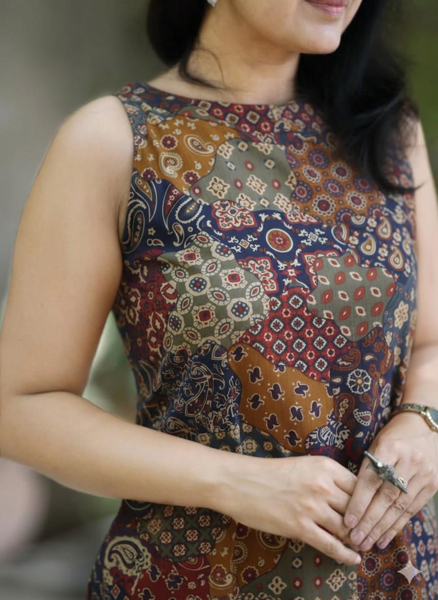 Multicolored Classic Pure Cotton Kurti Plazo