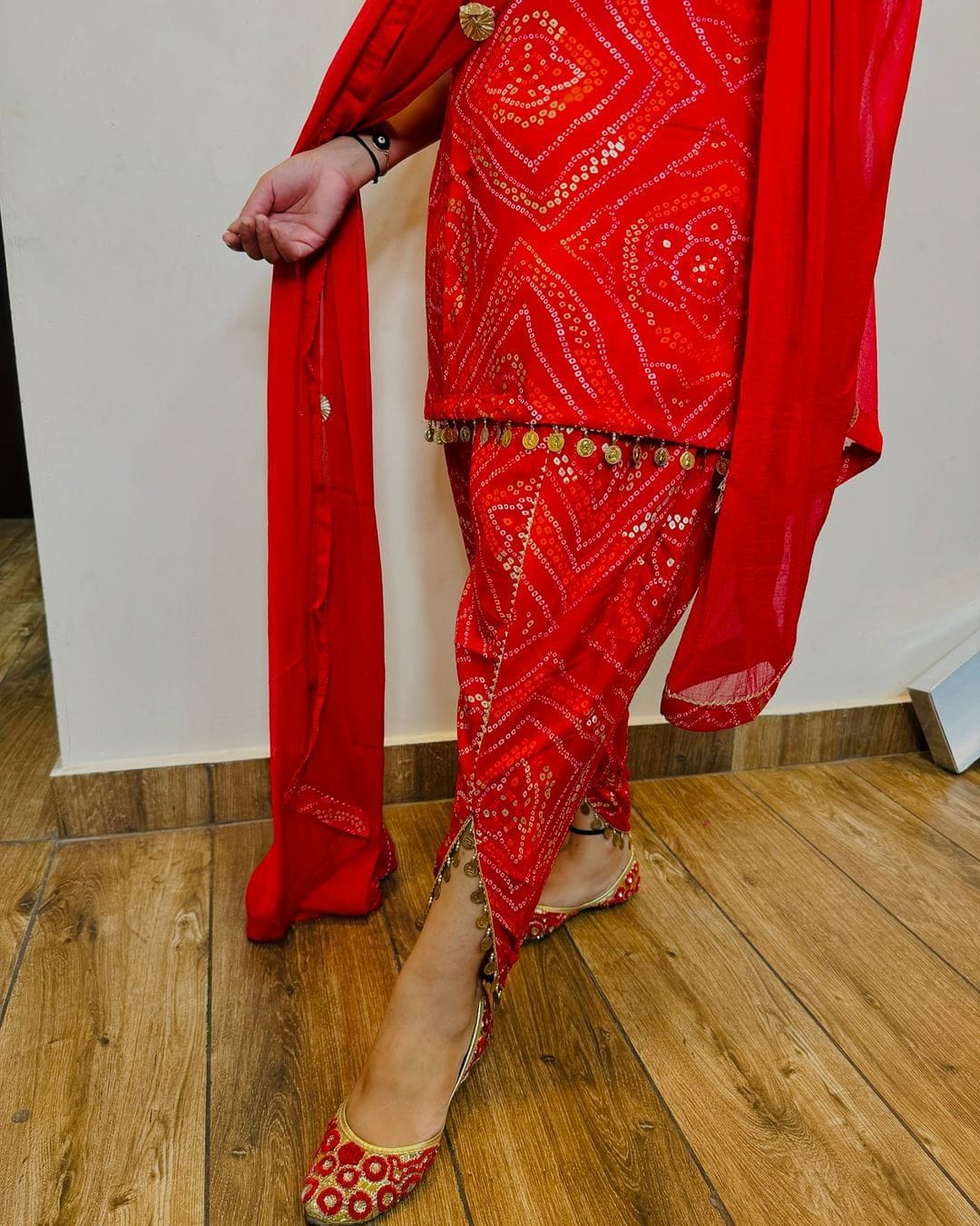 Red Pure Premium Rayon Wedding Kurti