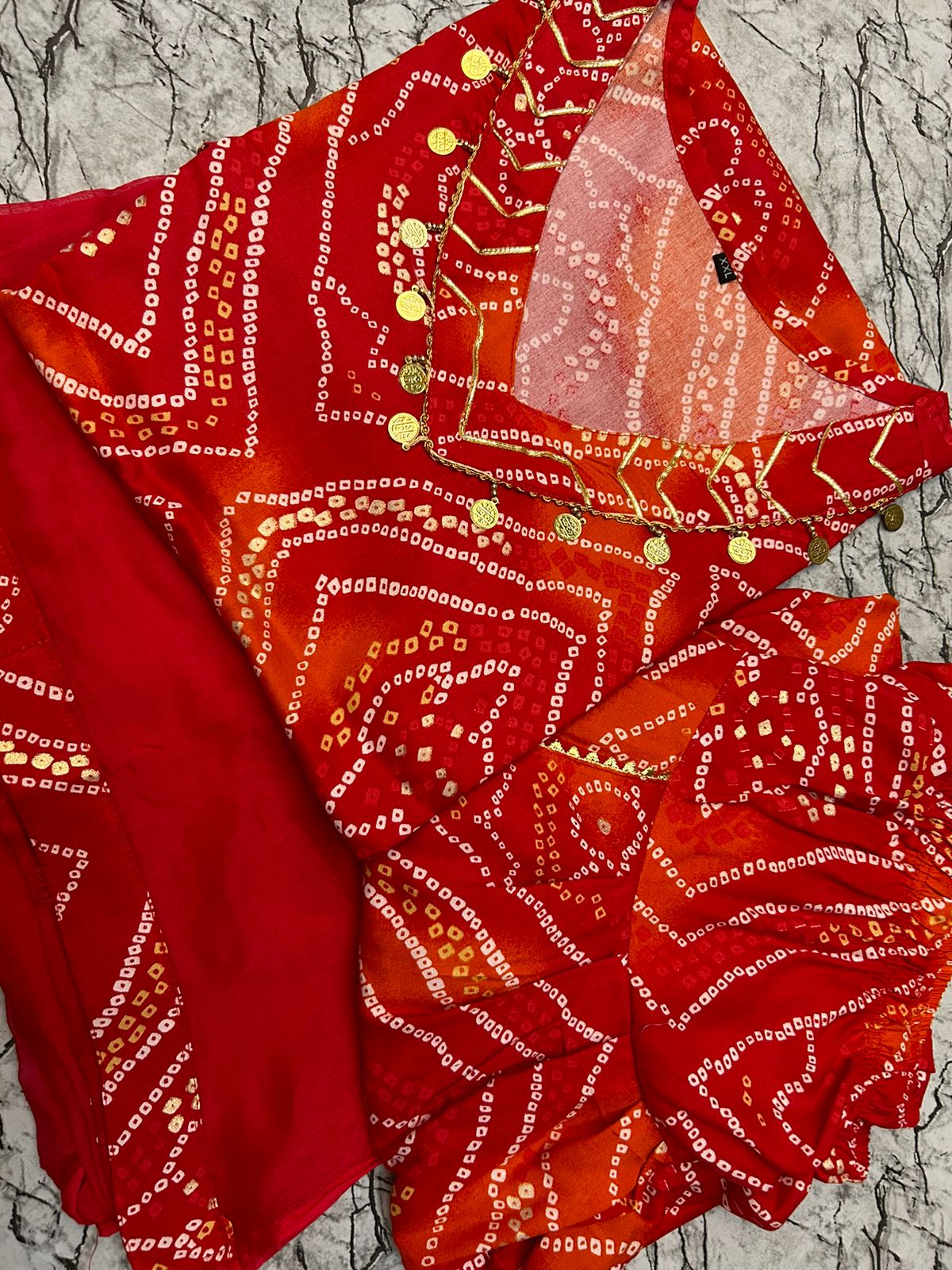 Red Pure Premium Rayon Wedding Kurti