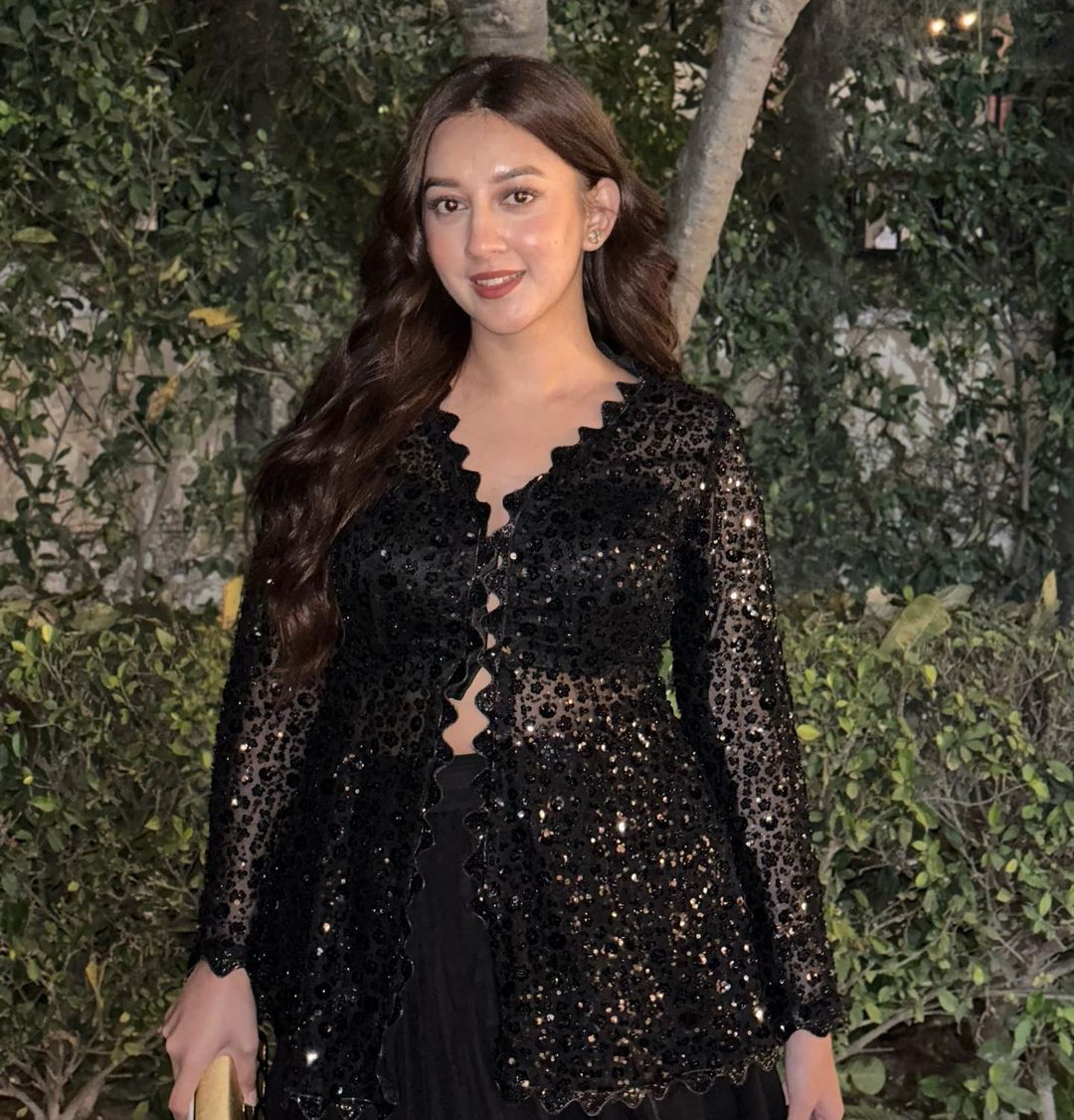 Black Embroidery with Sequins Wedding Lehenga