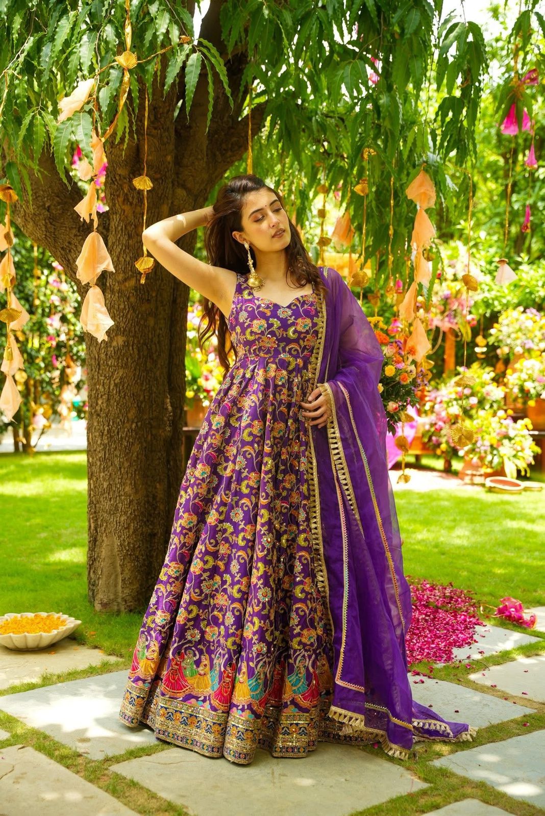 Purple Diwali Special Silk Suits