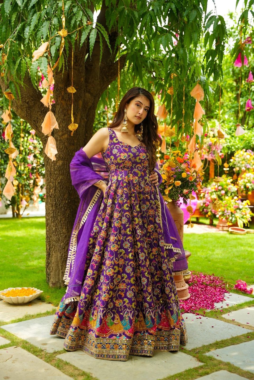 Purple Diwali Special Silk Suits