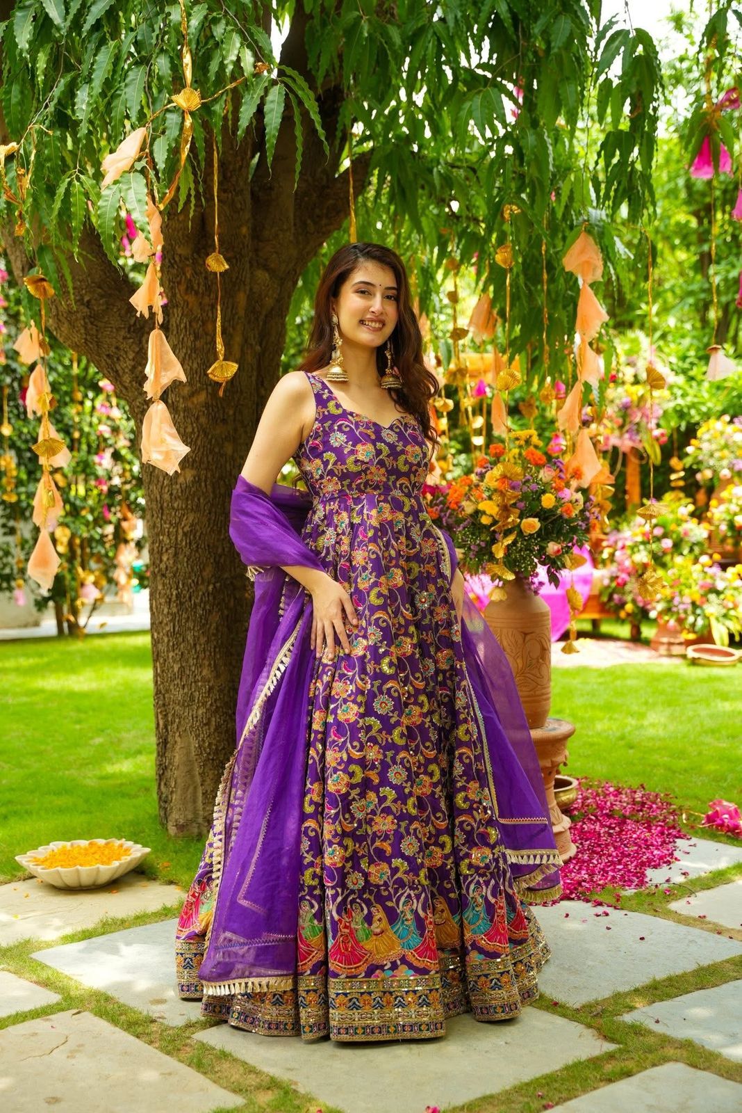 Purple Diwali Special Silk Suits