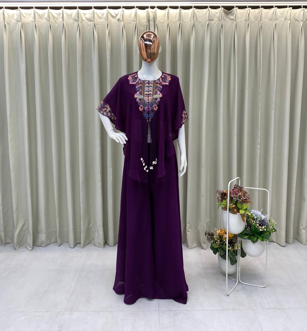 Purple New Trending 3 Piece Indo Western