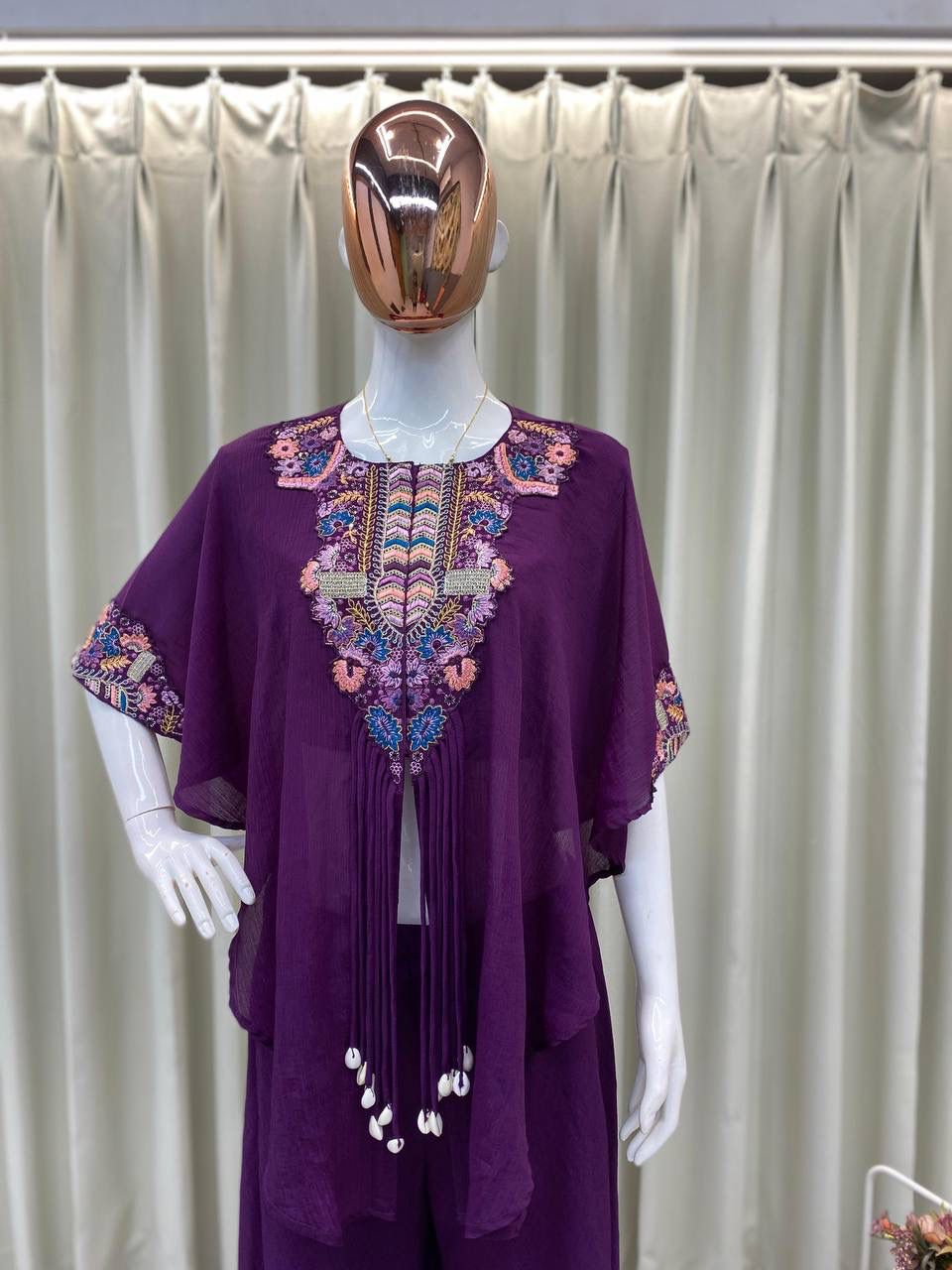 Purple New Trending 3 Piece Indo Western