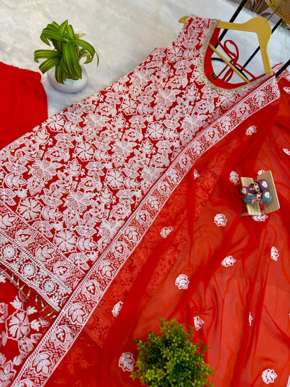 Red Festival Special Sharara Suits