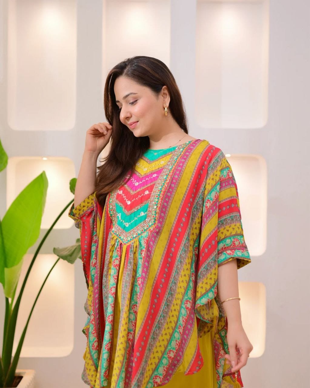 Multi Colour Trendy 2 Piece Indo Western