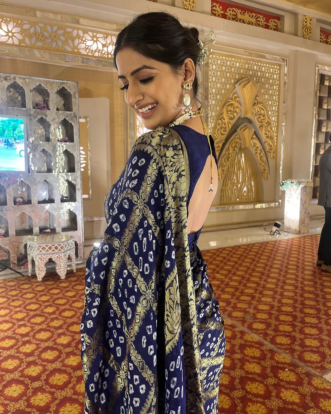 Nevy Blue Traditional Silk Saree