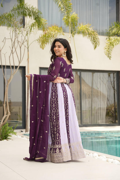 Purple Lining Soft Cotton Gown
