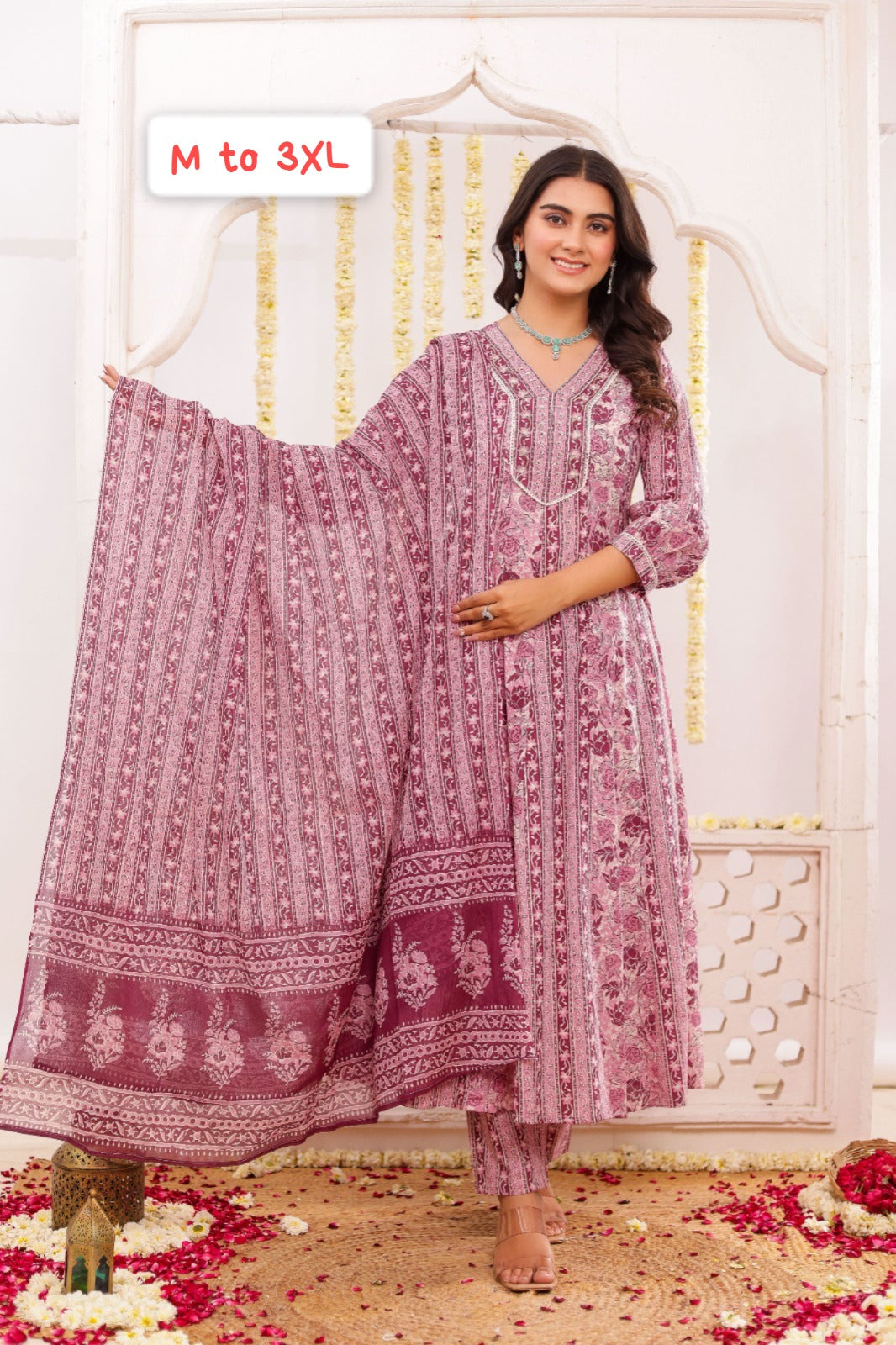 Pink Pure Cotton Embroidered work Kurti