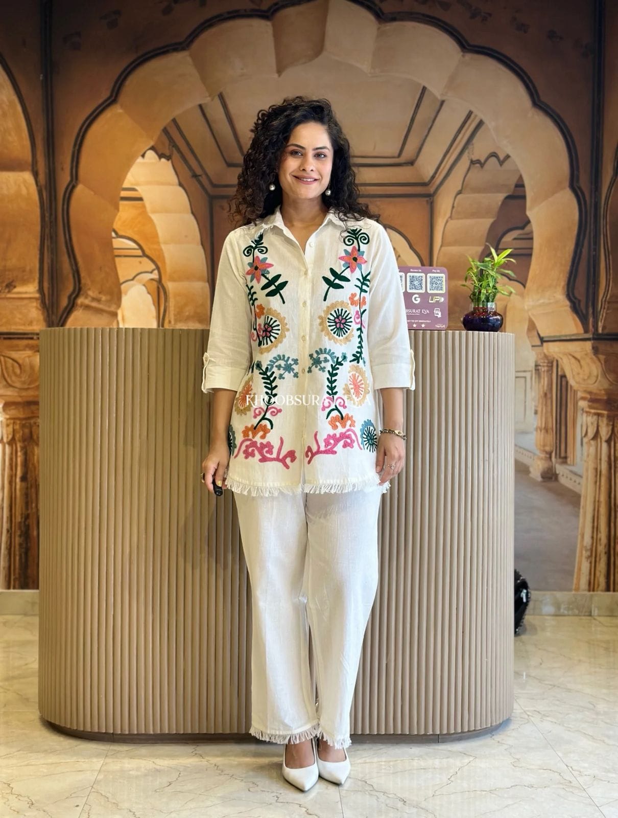 Latest Fully Embroidered Work Cord Set