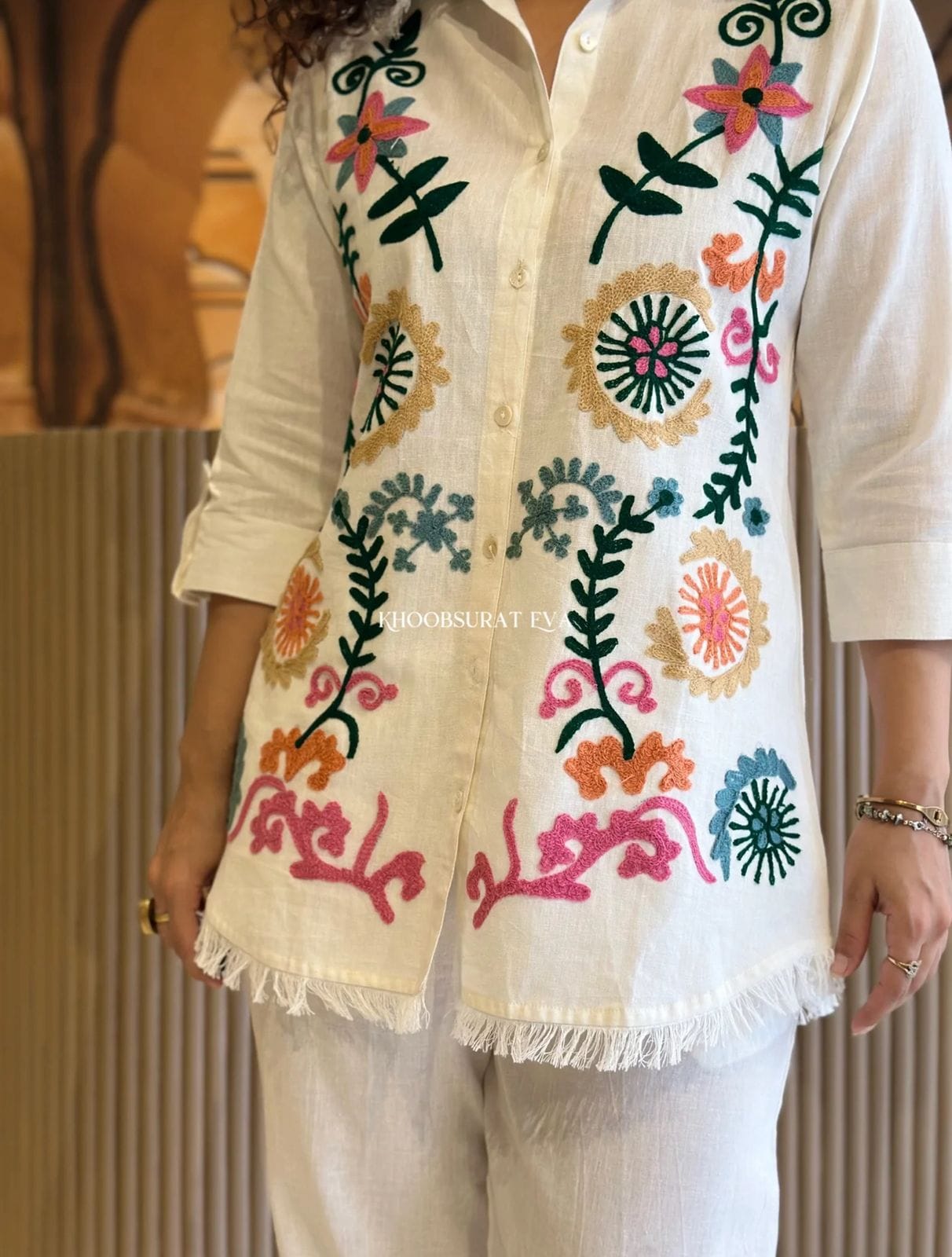 Latest Fully Embroidered Work Cord Set