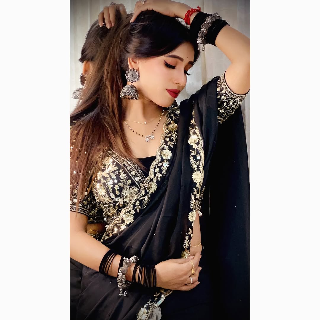 Blackj Soft Rangoli Silk Saree