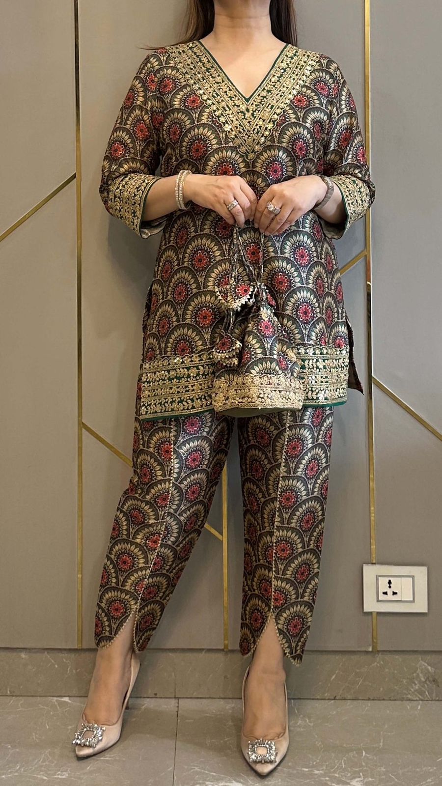 Trending Festive Mul Cotton Cord Set