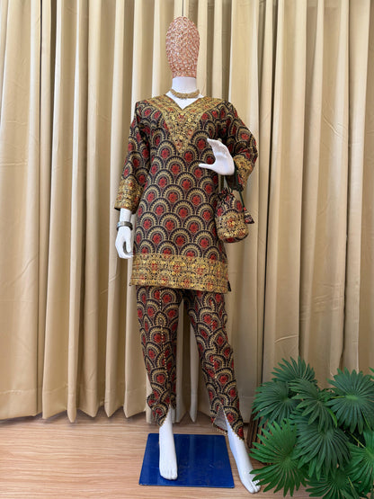 Trending Festive Mul Cotton Cord Set