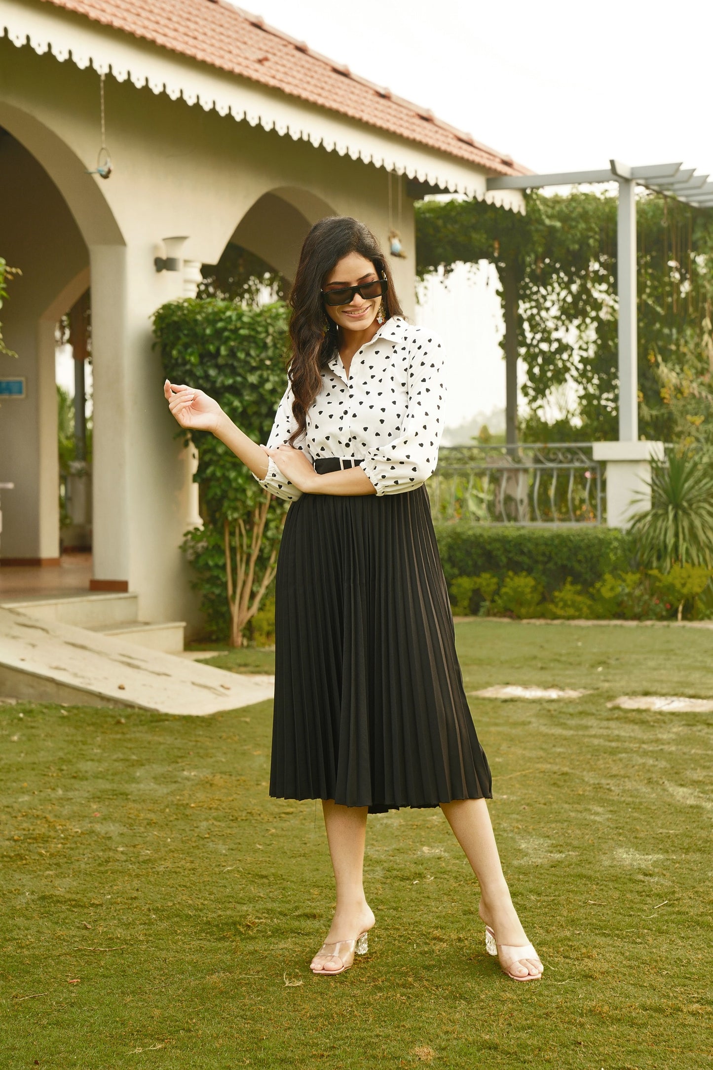 White Premium Cotton Ready Made Cord Set