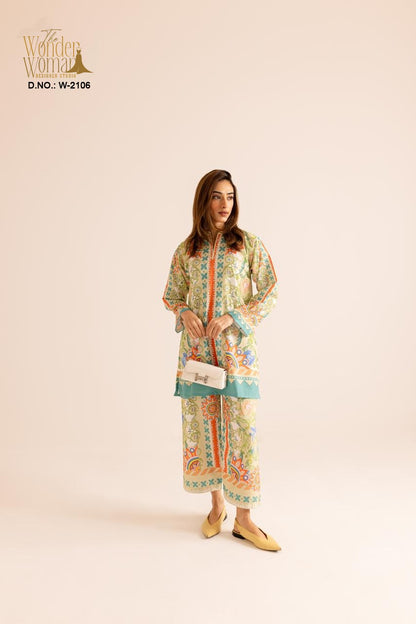 Multicoloured Premium Crafted Stylish Cord Set