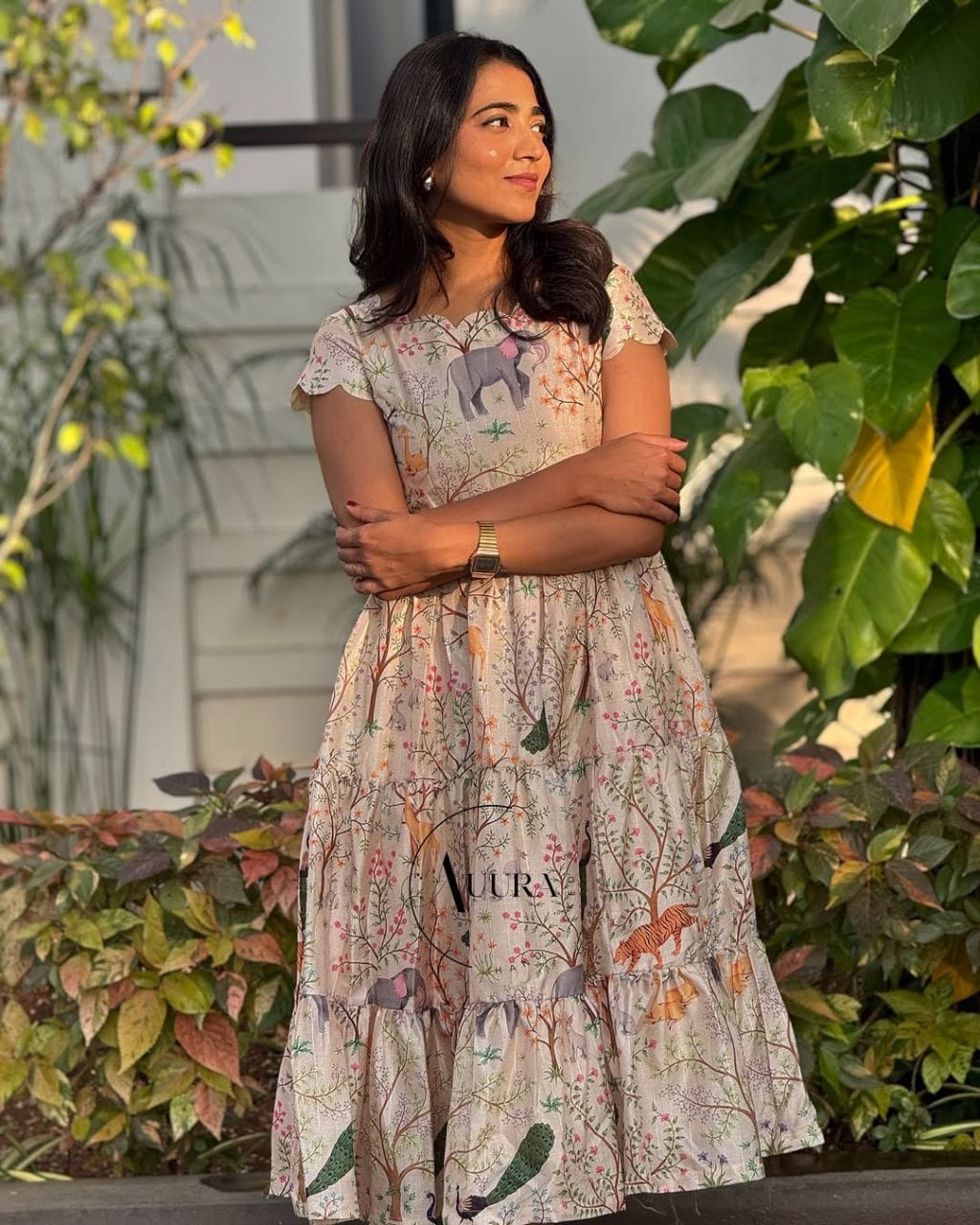 Pink Beautifull Pure Cotton Midi Dress