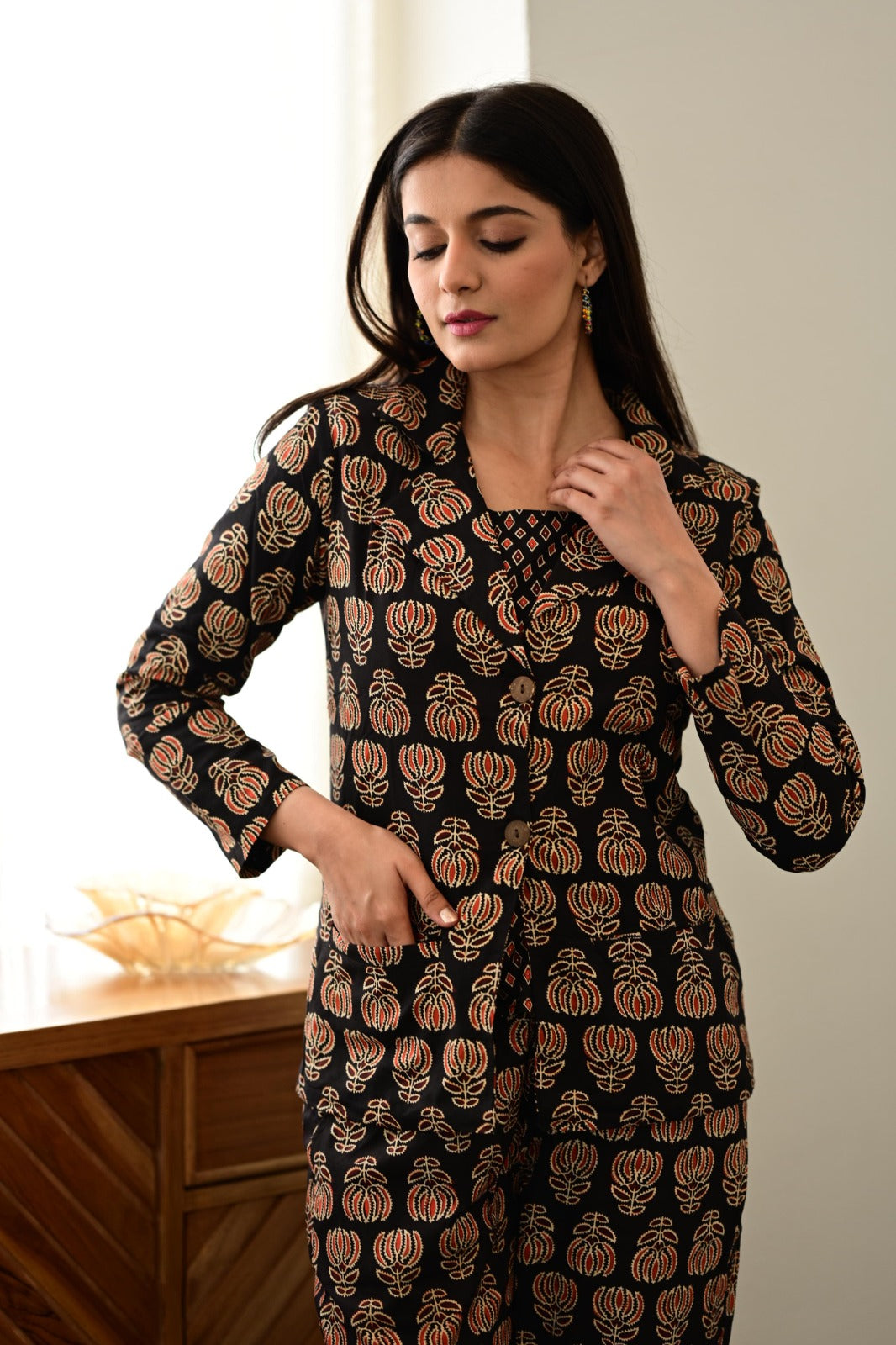 Brown Anarkali Designer 3 piece Suit