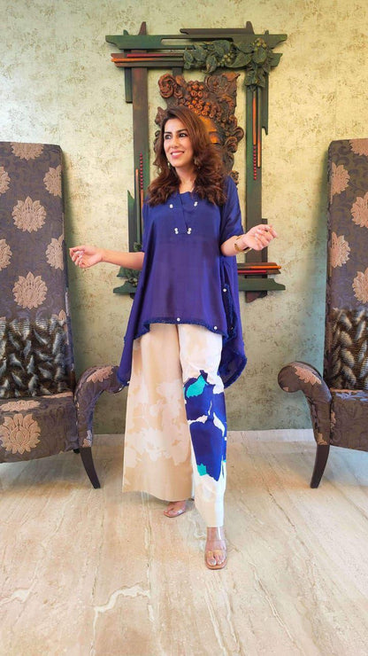 Royal Blue Designer Kaftan Co-Ord Set