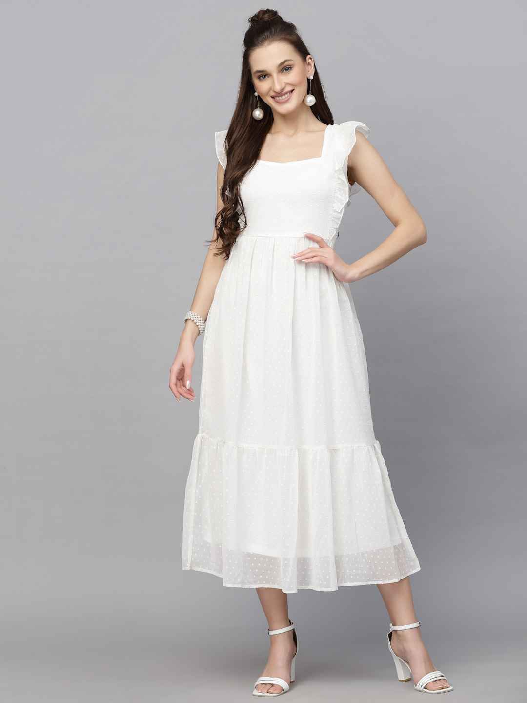 Pure Pearl Tiered Casual Wear for Women