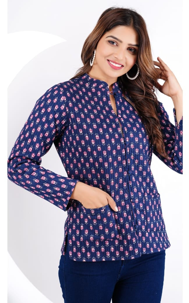 Women Printed Reversible Jackets