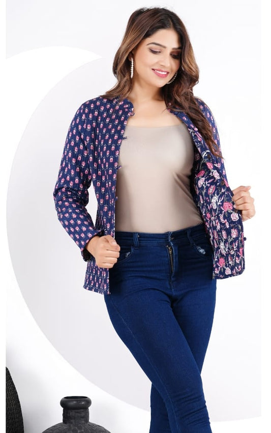 Women Printed Reversible Jackets