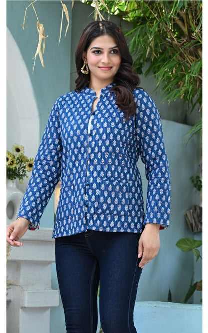 Printed Cotton Jackets for Women