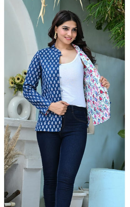 Printed Cotton Jackets for Women