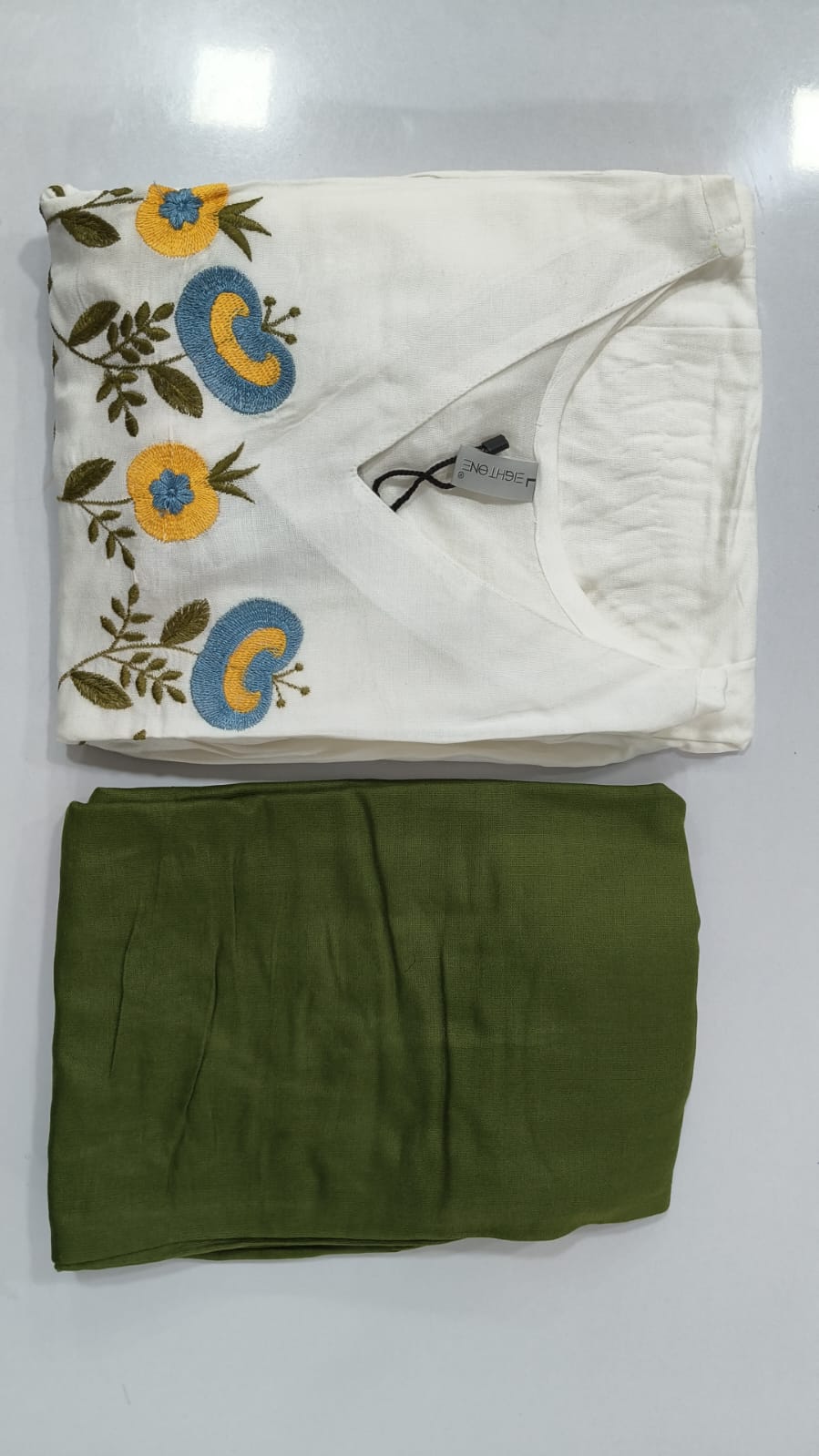 Summer Wear Rayon Embroidered Kurti With Pant