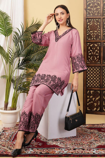 Premium Embroidered Co-Ord Set for Women