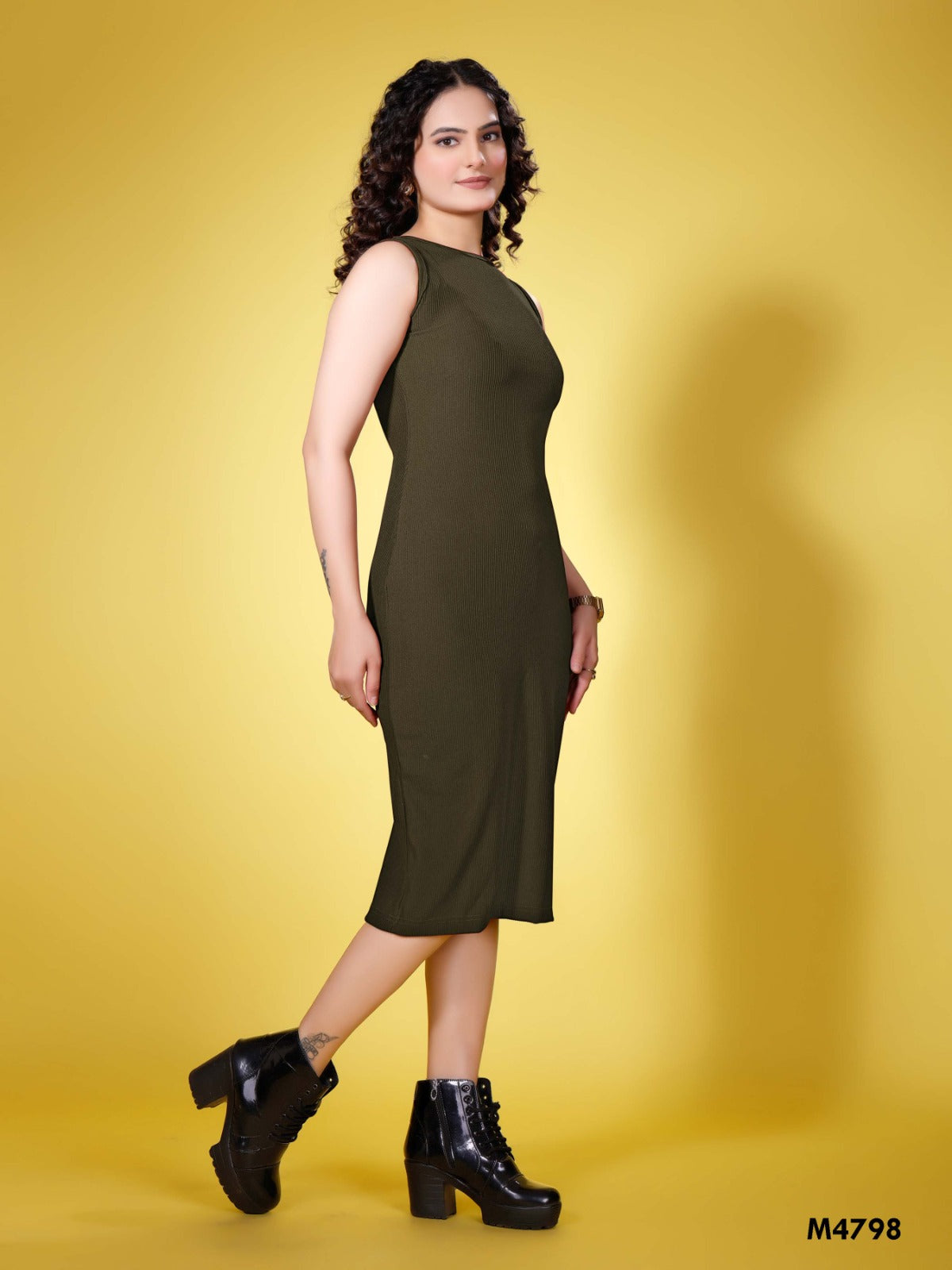 Women Ribbed Bodycon Dress