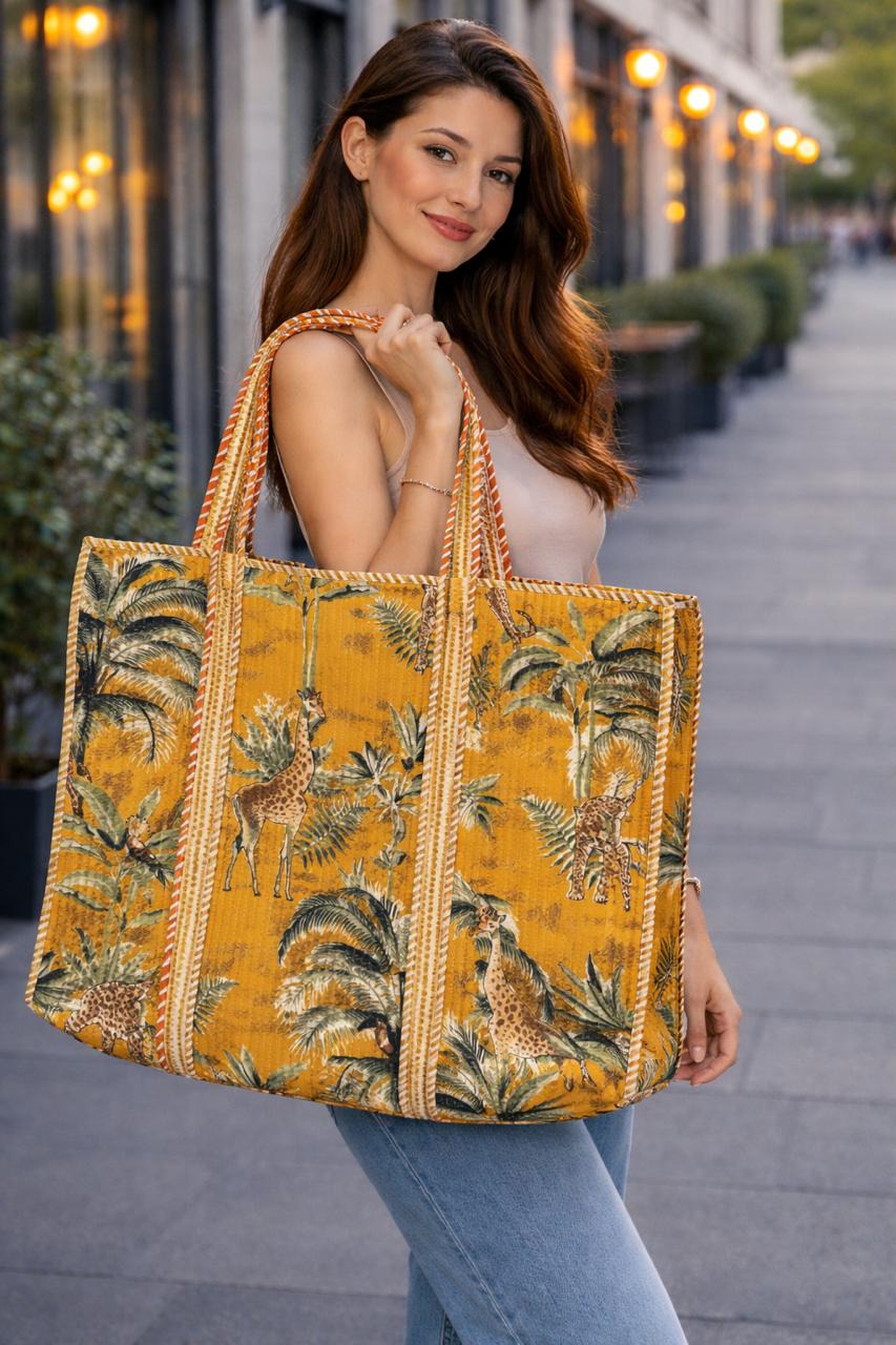 Stylish Mustard Tote Bag