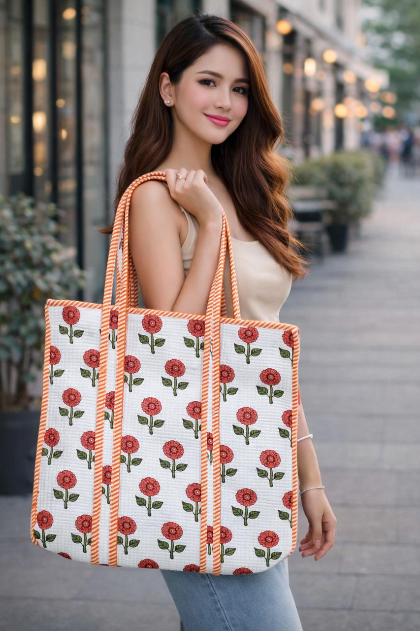 Elegant Floral Everyday Tote