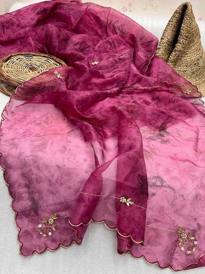 Pink Premium Mono Banglori Saree