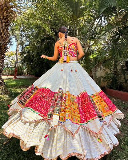 Multicolour Embroidered Lehenga