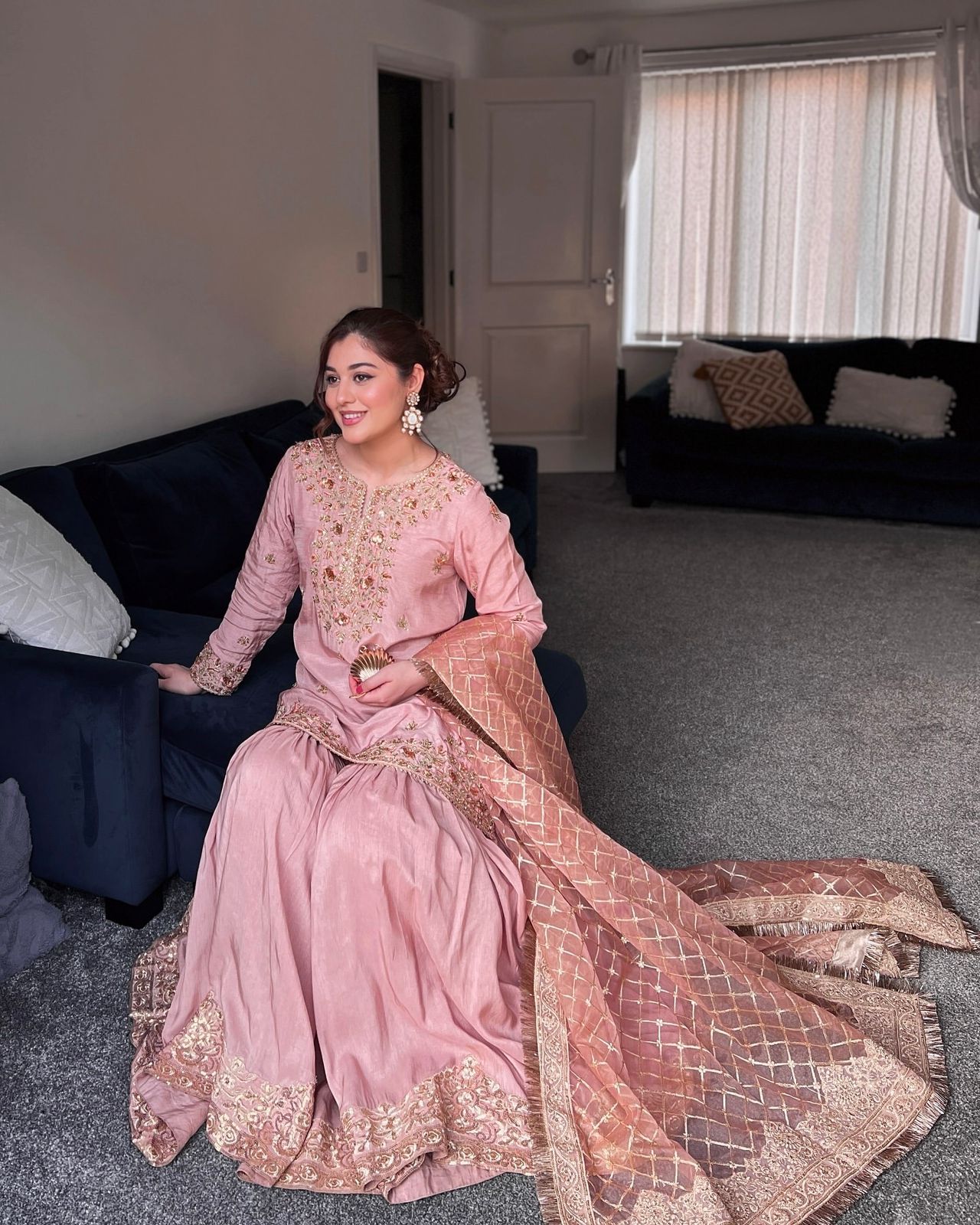 Pink Ready to Wear Fancy Sharara