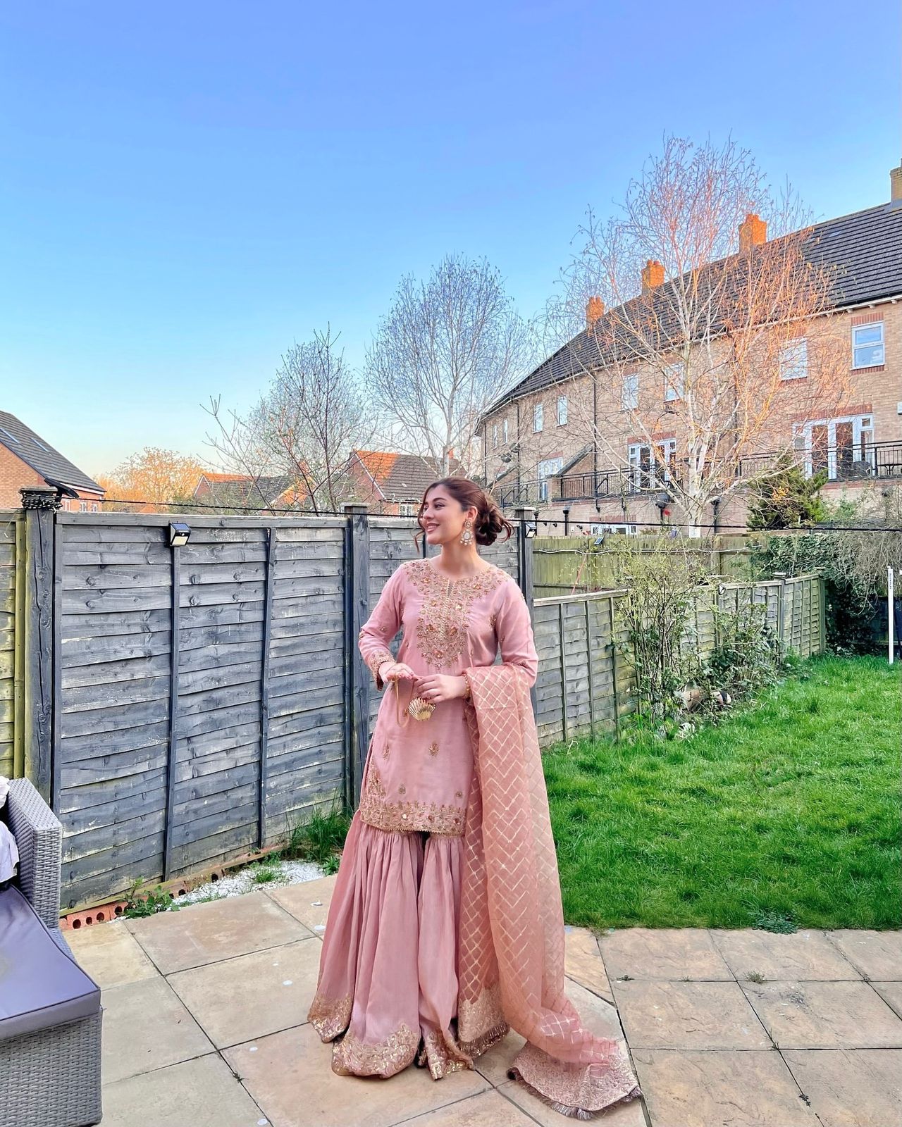 Pink Ready to Wear Fancy Sharara