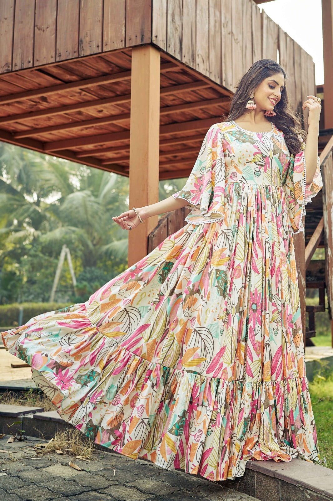 Premium Rayon Gown Designe