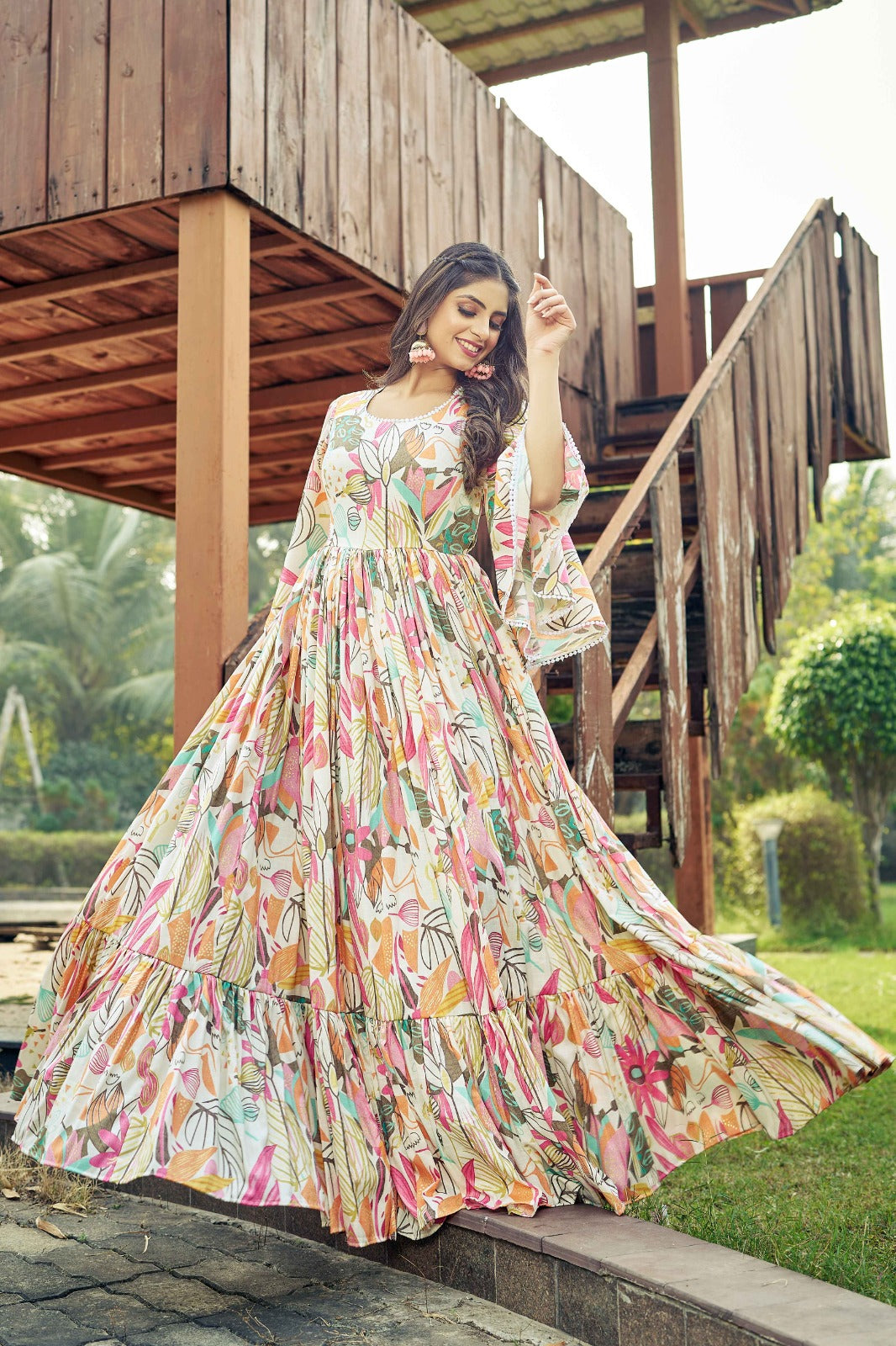 Premium Rayon Gown Designe