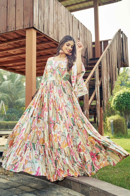 Premium Rayon Gown Designe