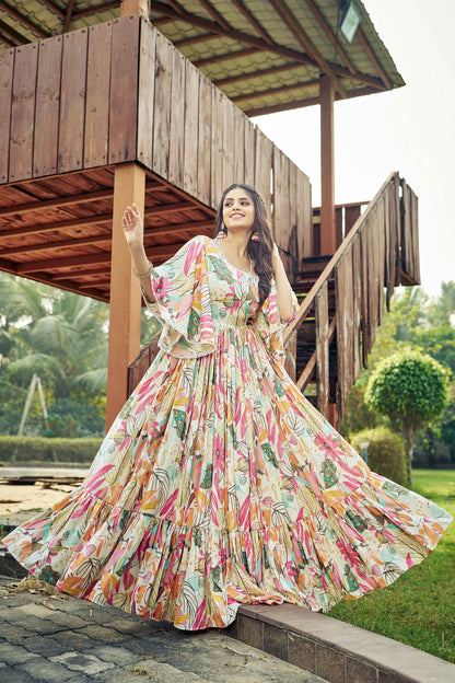 Premium Rayon Gown Designe