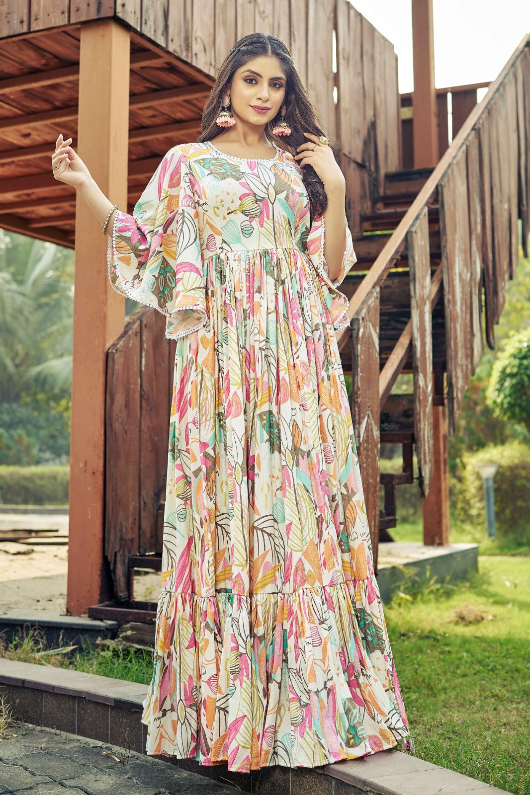 Premium Rayon Gown Designe