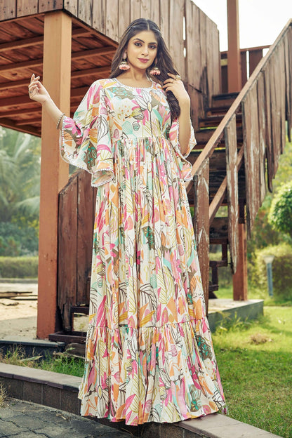 Premium Rayon Gown Designe