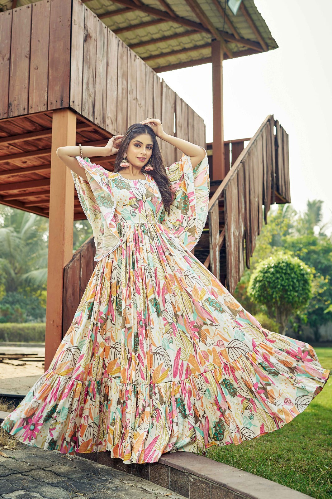 Premium Rayon Gown Designe